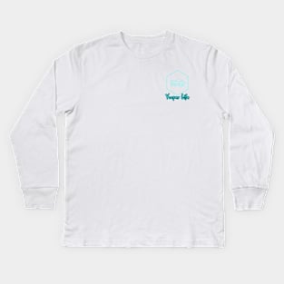 Yooper Life Snow Mobile Badge Kids Long Sleeve T-Shirt